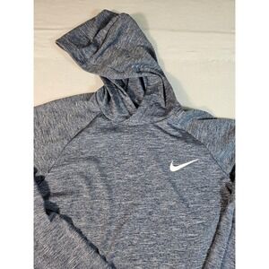 Nike Swim Dri-FIT UV‎ Hoodie Mens Small Blue Heathered NESSB669-440 NWT